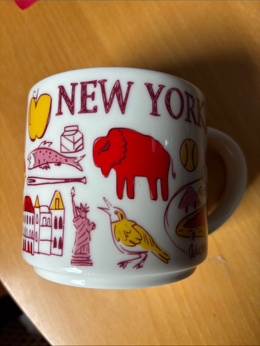 Starbucks NEW YORK Been There Series Coffee Mug - Red Inside Perfect